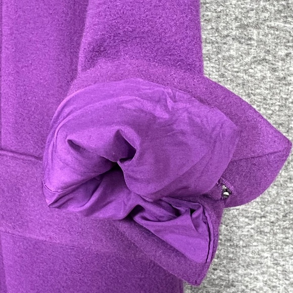 Sergio Hudson x Target Full-Length Notch Lapel Coat Sz S Purple Office Preppy - Picture 6 of 15
